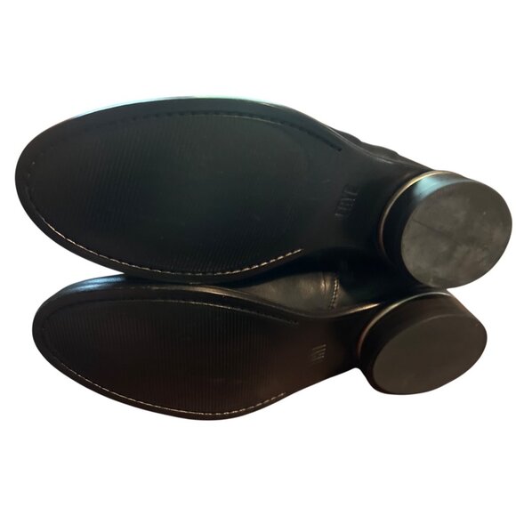 Frye Charlie Seam Short Black Leather Ankle Boots 10M Side Zippers Womens - Picture 9 of 9